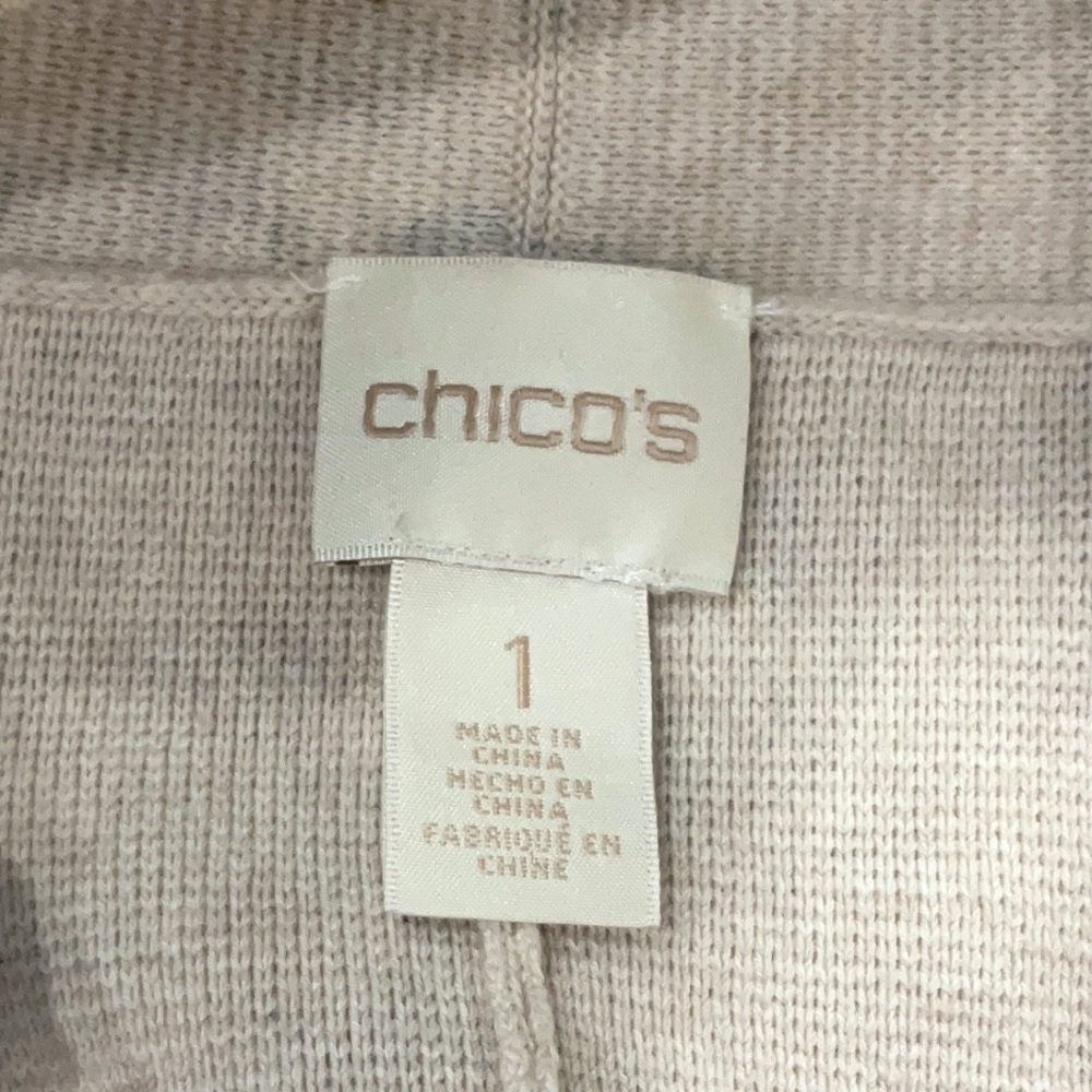 SOLD. Chico's Beige Knit Sweater - Picture 2 of 4